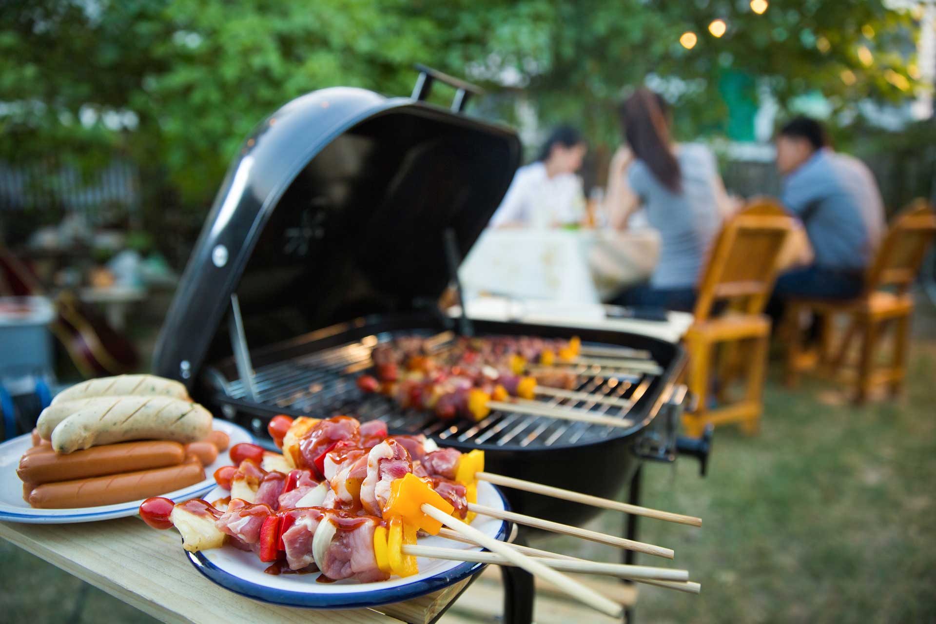 Image of BBQ and food